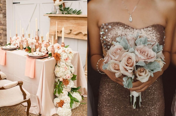 Rose gold jako motyw przewodni wesela - zdjęcie 6