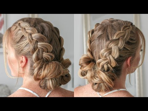 Double Dutch Braid Mini Buns | Missy Sue