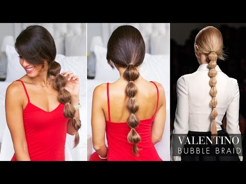 Valentino Bubble Ponytail Tutorial