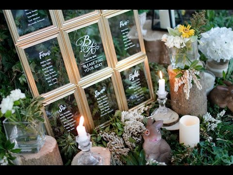 DIY WEDDING DECOR- DOLLAR TREE WEDDING SEATING CHART