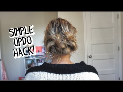 EASIER THAN IT LOOKS EVERYDAY UPDO! For Short, Medium, and Long Hair!