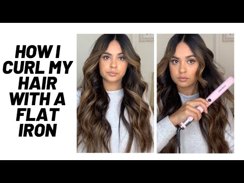 HOW I CURL MY HAIR WITH A FLAT IRON: Flat iron curls